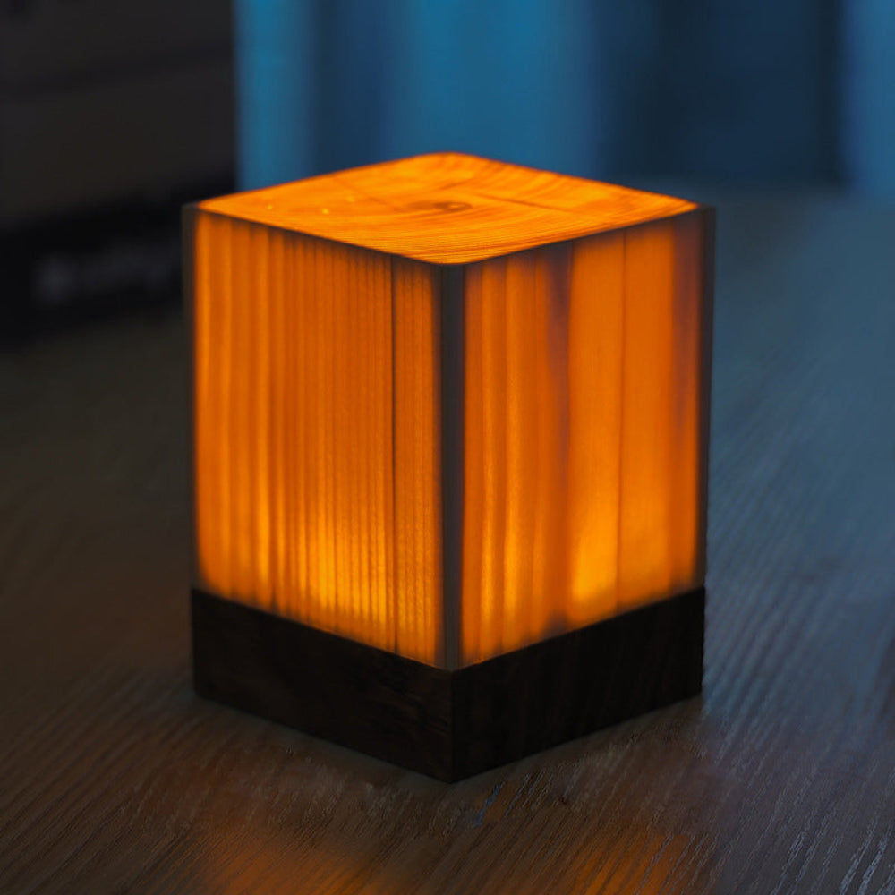 Rechargeable Wooden LED Table Lamp with Touch Control – Soft Glow for Relaxing Atmosphere 6