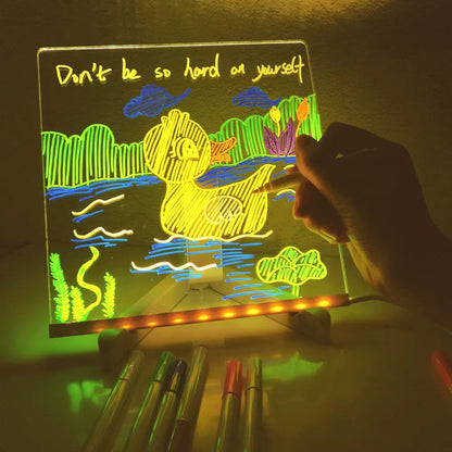 Illuminated Drawing Board for Kids – Rechargeable Light-Up Sketch Pad with Colorful LED Lights 2