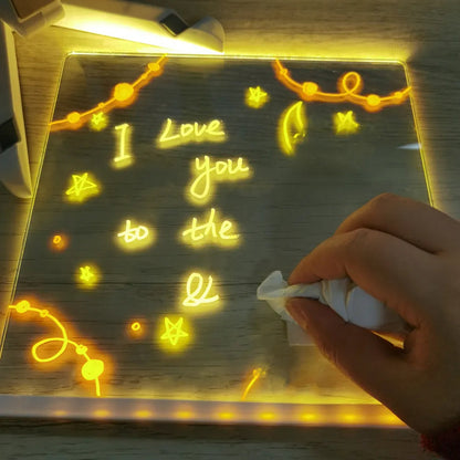 Illuminated Drawing Board for Kids – Rechargeable Light-Up Sketch Pad with Colorful LED Lights 7
