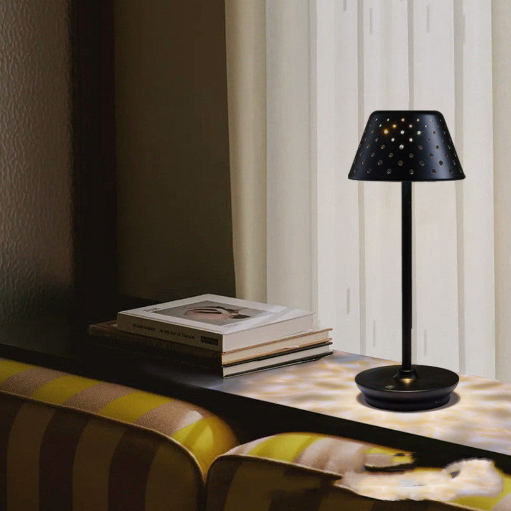 Rechargeable Retro LED Table Lamp – Dimmable Cordless Bedside and Desk Lamp with 3 Color Temperatures, USB Powered, Elegant Metal Design 3