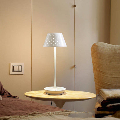 Rechargeable Retro LED Table Lamp – Dimmable Cordless Bedside and Desk Lamp with 3 Color Temperatures, USB Powered, Elegant Metal Design 6