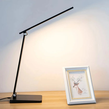 Foldable LED Desk Lamp with Touch Dimming and USB Charging – Modern Aluminum Design 6