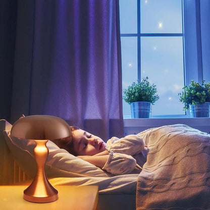 Elegant Metal Table Lamp with Touch Control and Warm LED Light – Modern Design for Home and Office 3