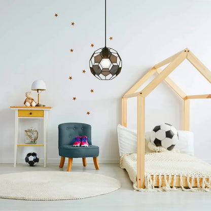 Dynamic Football Pendant Light – Sporty Design for Kids' Rooms and Play Areas 2