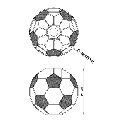 Dynamic Football Pendant Light – Sporty Design for Kids' Rooms and Play Areas 6