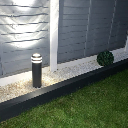 Outdoor GU10 Post Light – Modern Anthracite Gray Pathway Lighting with IP54 Weather Resistance 4