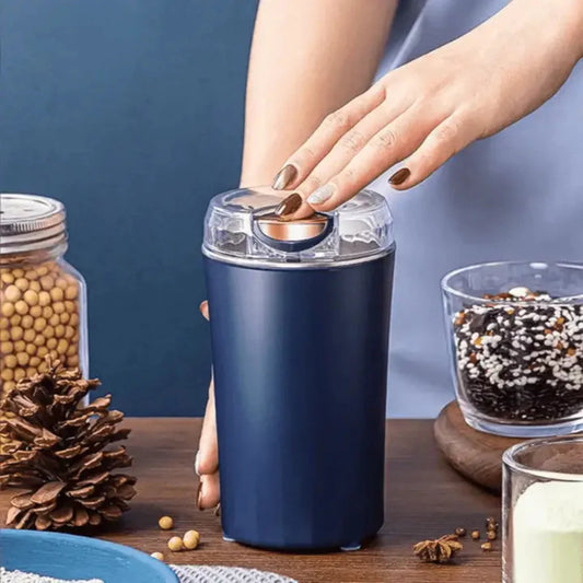 Electric Spice Grinder with Stainless Steel Blade and USB Rechargeable – Compact and Transparent Design 1