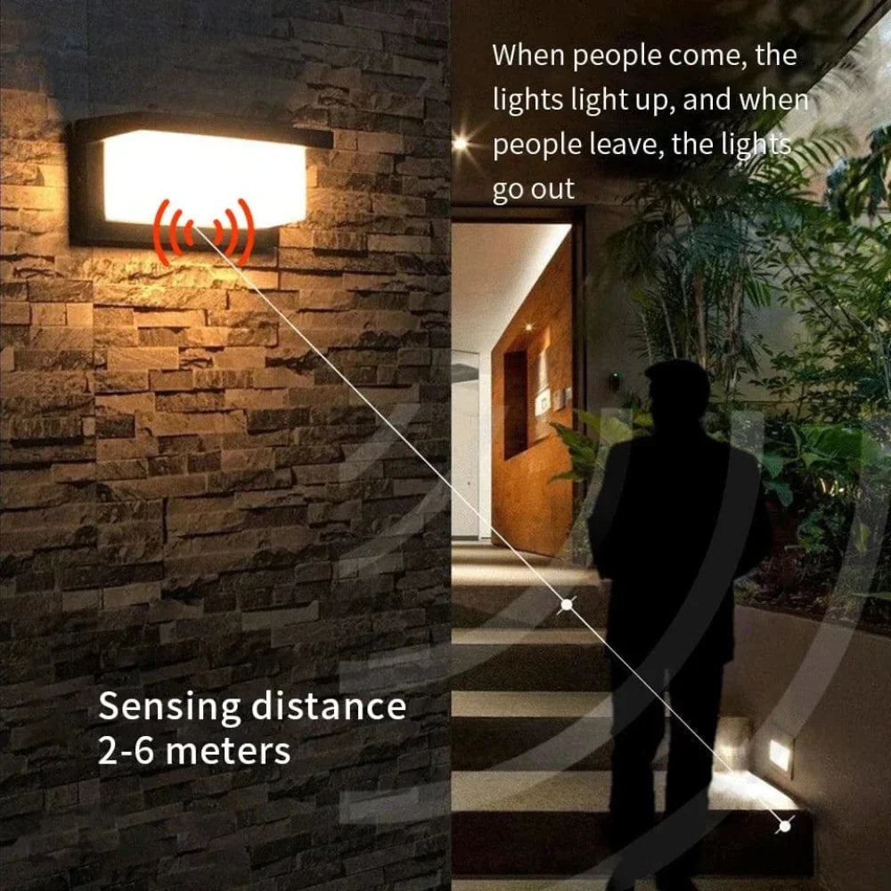 Modern Outdoor Wall Light with PIR Motion Sensor – Waterproof LED Exterior Wall Sconce for Patios and Entrances 6