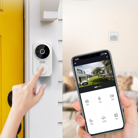 Wireless HD Video Doorbell Camera with Motion Sensor, Two-Way Audio, Night Vision – Weatherproof Smart Home Security Device 1