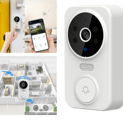 Wireless HD Video Doorbell Camera with Motion Sensor, Two-Way Audio, Night Vision – Weatherproof Smart Home Security Device 4