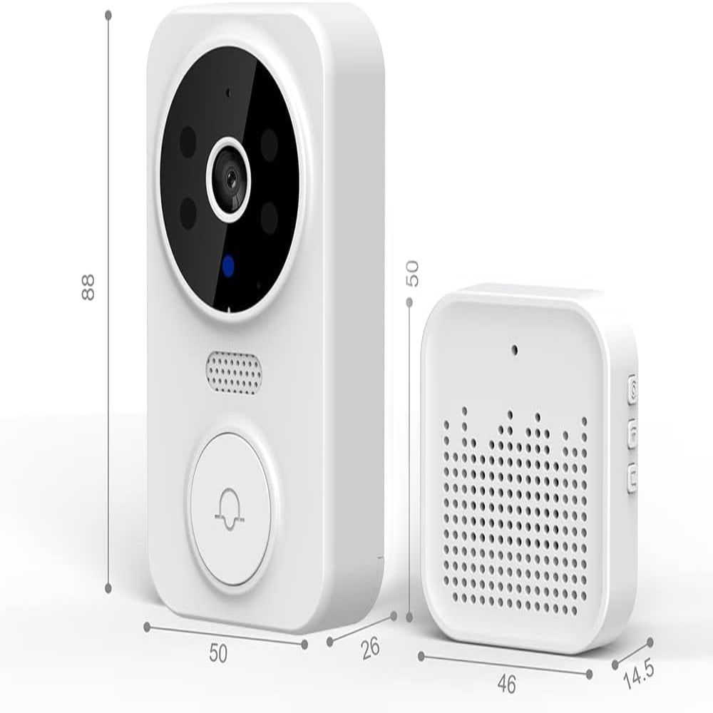 Wireless HD Video Doorbell Camera with Motion Sensor, Two-Way Audio, Night Vision – Weatherproof Smart Home Security Device 6