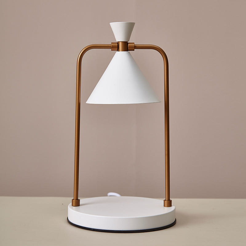 Flameless Candle Warmer Lamp with Dimmable Brightness – Elegant Metal Design for Aromatherapy 8