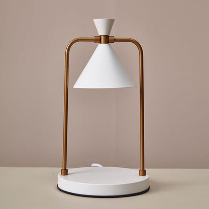 Flameless Candle Warmer Lamp with Dimmable Brightness – Elegant Metal Design for Aromatherapy 8