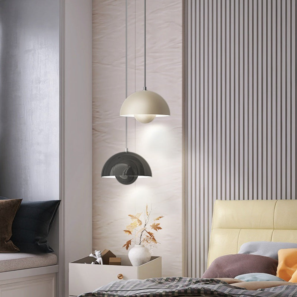 Colorful Half-Circle Chandelier Light – Modern Scandinavian Design for Dining Room, LED Ambient Lighting, Versatile Home Decor 11