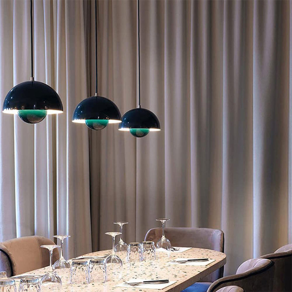 Colorful Half-Circle Chandelier Light – Modern Scandinavian Design for Dining Room, LED Ambient Lighting, Versatile Home Decor 13