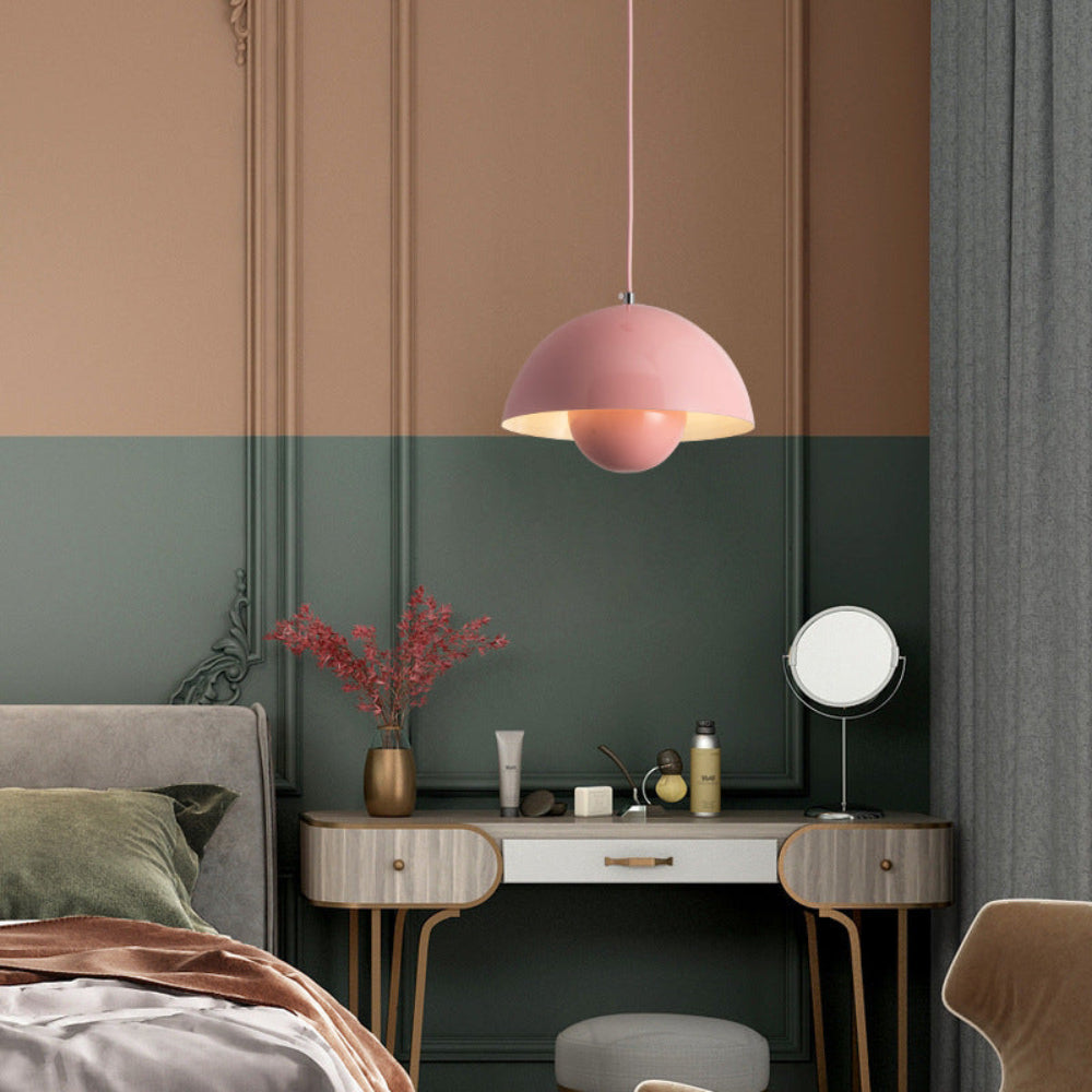 Colorful Half-Circle Chandelier Light – Modern Scandinavian Design for Dining Room, LED Ambient Lighting, Versatile Home Decor 20