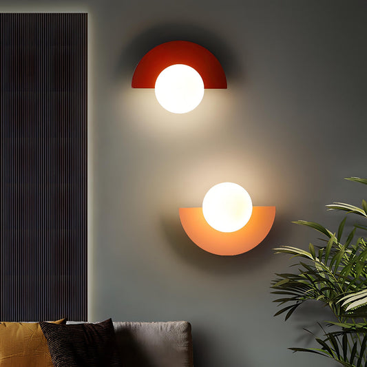 Nordic Half-Moon Wall Light – Minimalist LED Sconce for Modern Interiors, Warm White Ambient Lighting, Easy Wall Mount 1