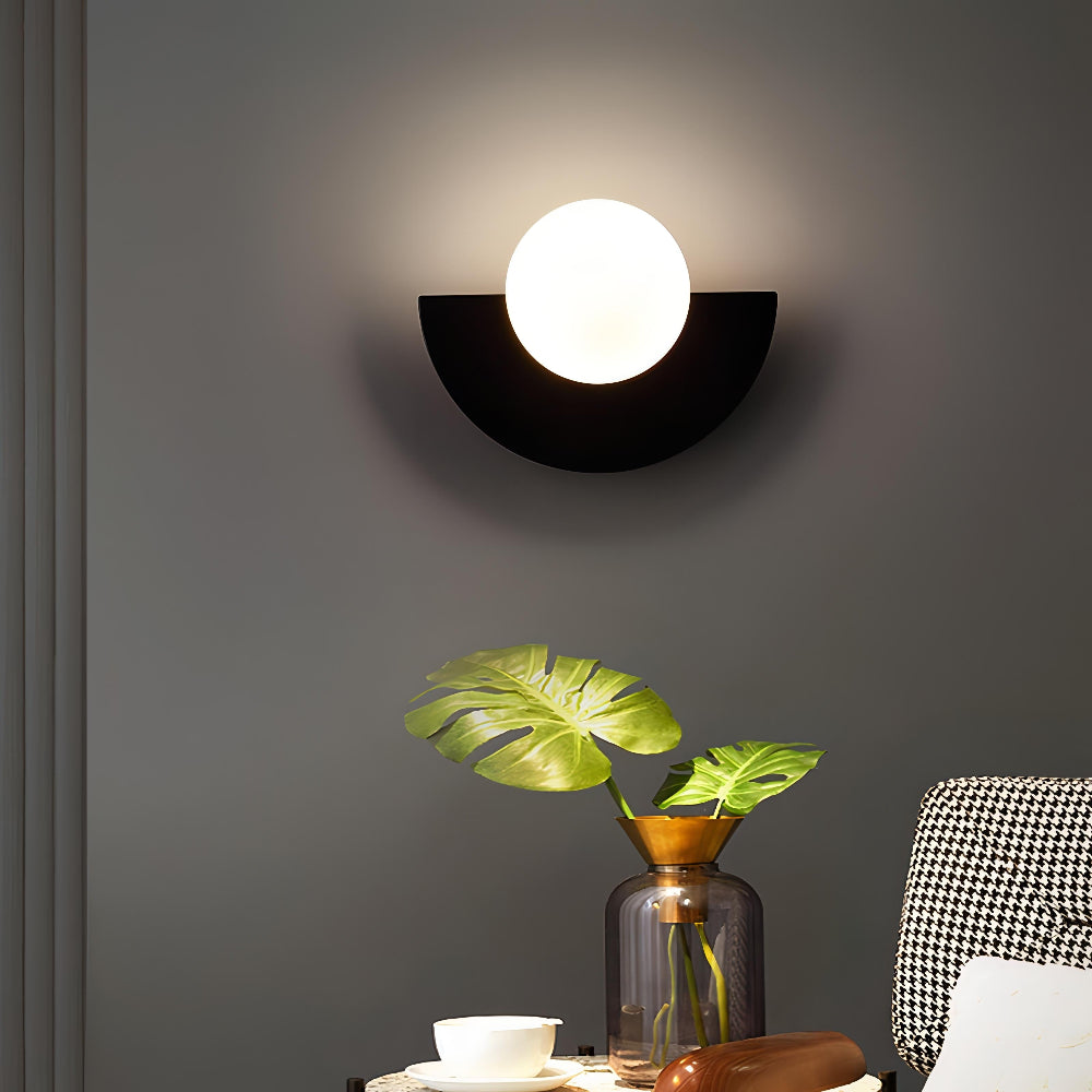 Nordic Half-Moon Wall Light – Minimalist LED Sconce for Modern Interiors, Warm White Ambient Lighting, Easy Wall Mount 2