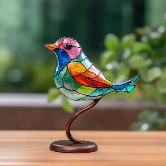 Handmade Bird Sculpture – Elegant Acrylic Art Piece for Home Décor 1