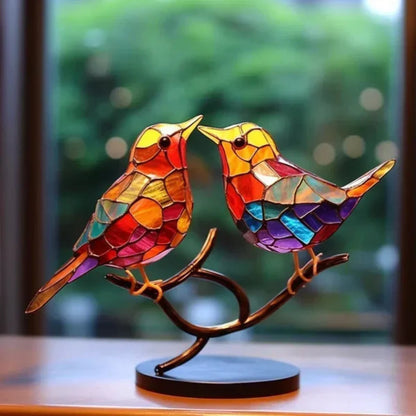 Handmade Bird Sculpture – Elegant Acrylic Art Piece for Home Décor 2