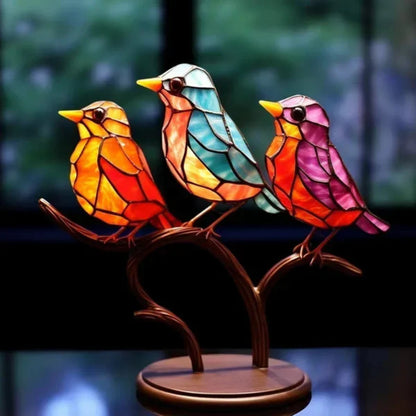 Handmade Bird Sculpture – Elegant Acrylic Art Piece for Home Décor 3