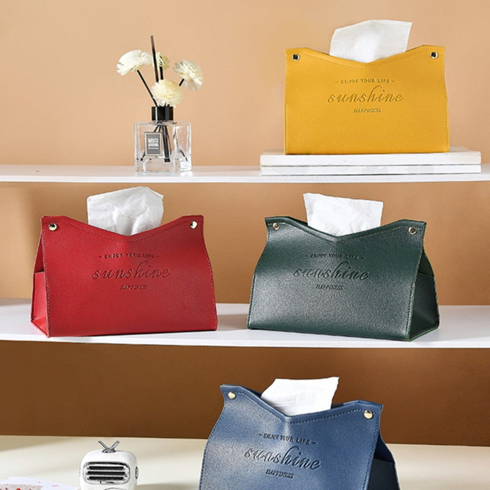 Designer Tissue Holder in Faux Leather – Stylish and Functional Tissue Box for Home or Office 10
