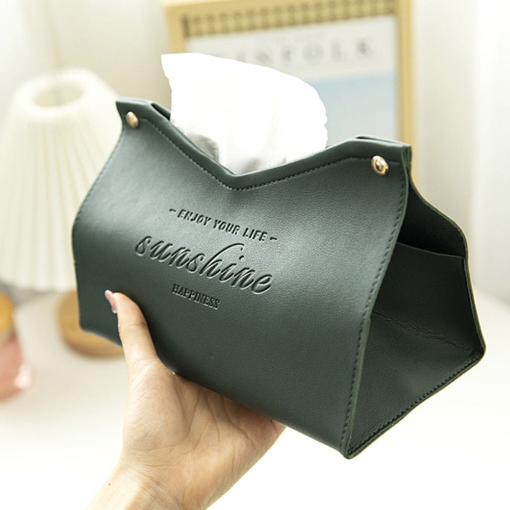 Designer Tissue Holder in Faux Leather – Stylish and Functional Tissue Box for Home or Office 12