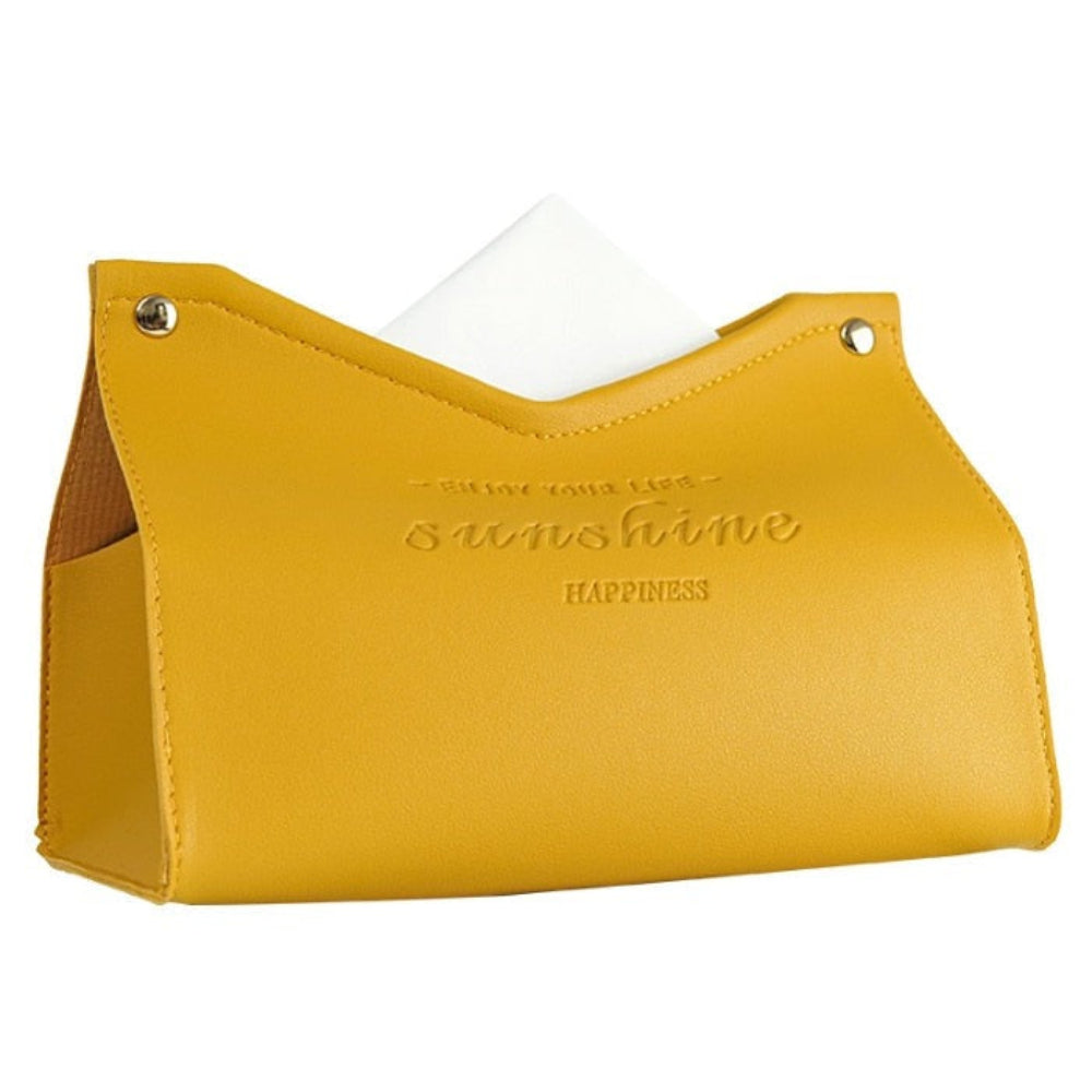 Designer Tissue Holder in Faux Leather – Stylish and Functional Tissue Box for Home or Office 3