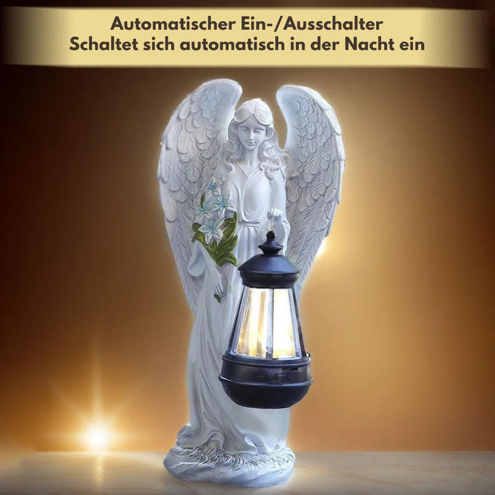 Solar Angel Garden Light - Weatherproof Resin Sculpture with Automatic Dusk-to-Dawn Illumination 4