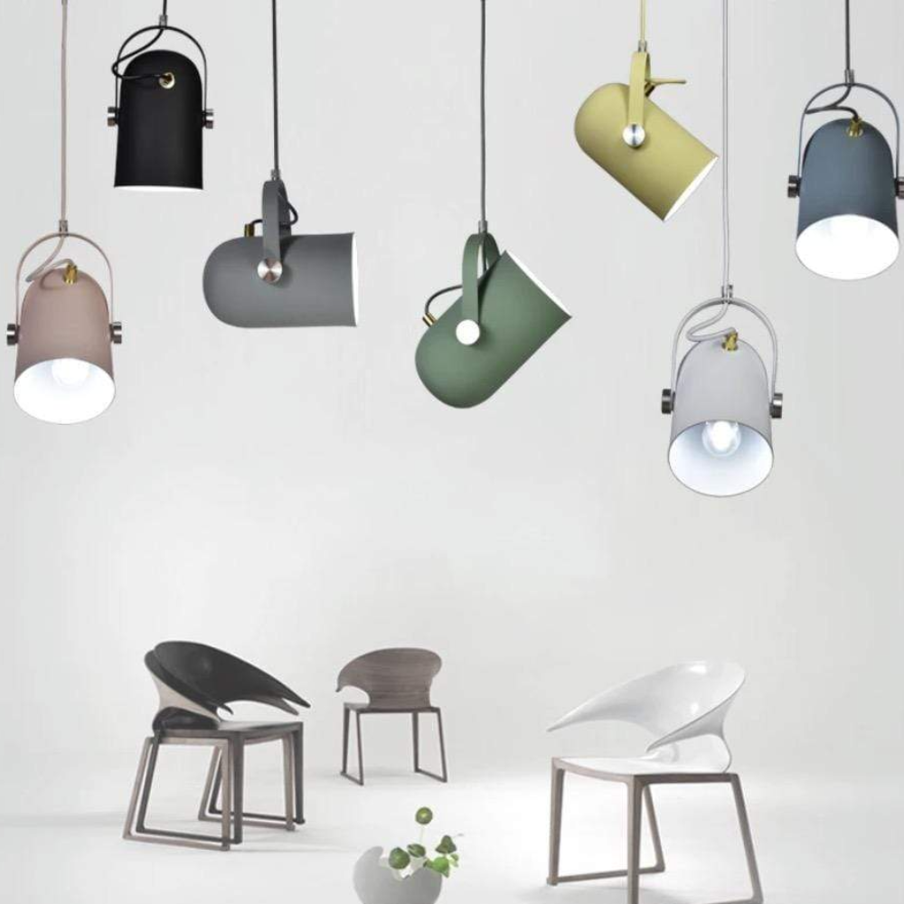 Adjustable Nordic Pendant Light – Minimalist Metal Design for Dining and Workspaces 2