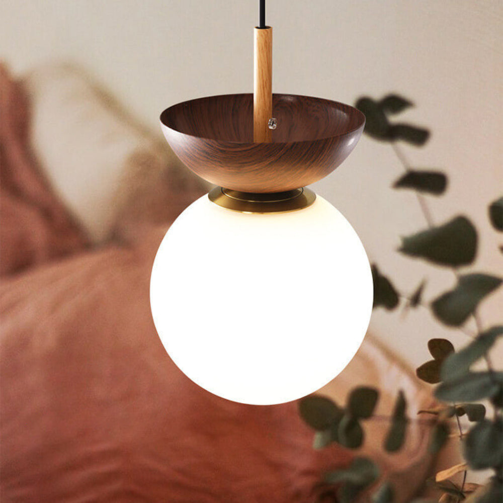 Japanese Style Flush Mount Ceiling Light Fixture with Soft Diffuser – Natural Wood Design for Indoor Use 12