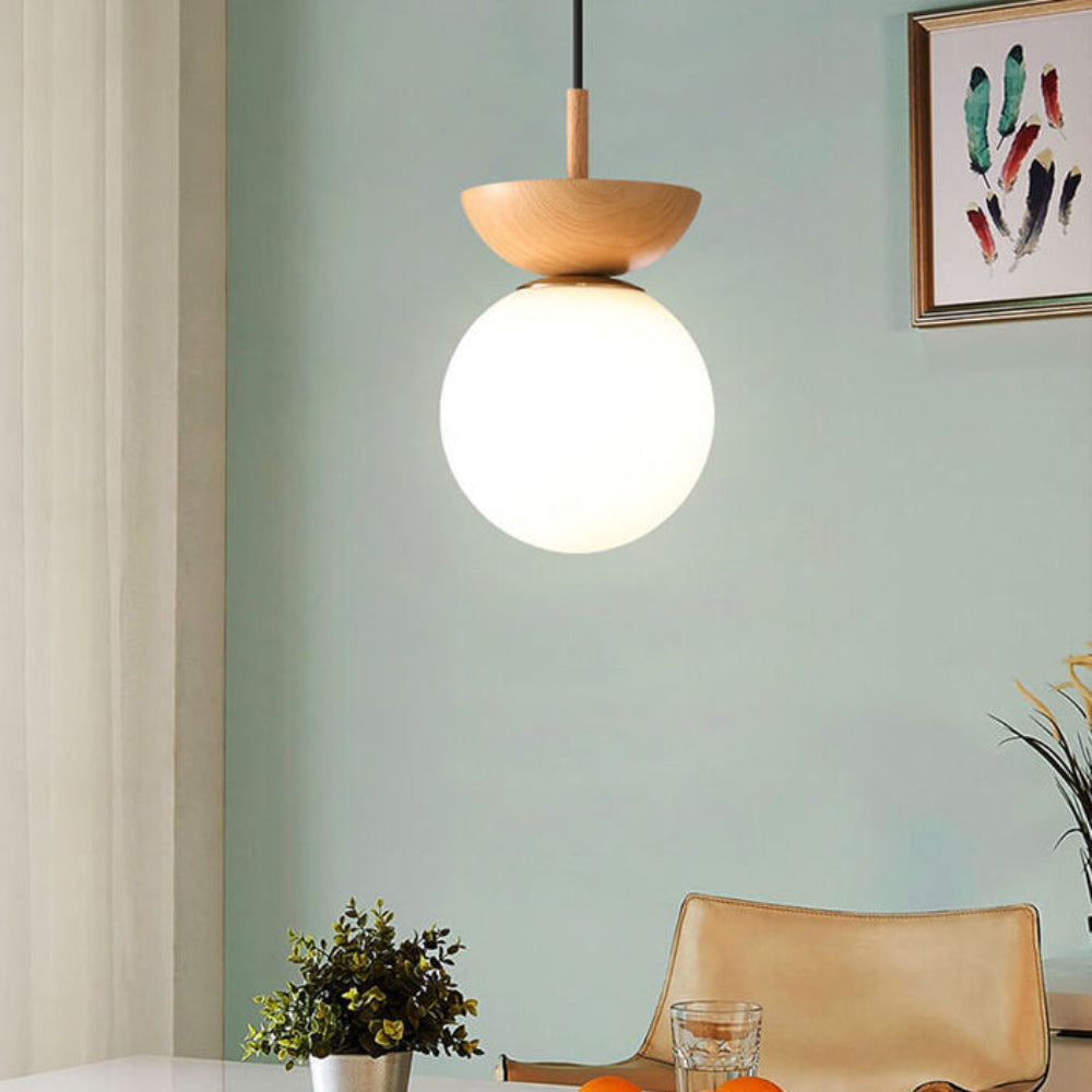 Japanese Style Flush Mount Ceiling Light Fixture with Soft Diffuser – Natural Wood Design for Indoor Use 16