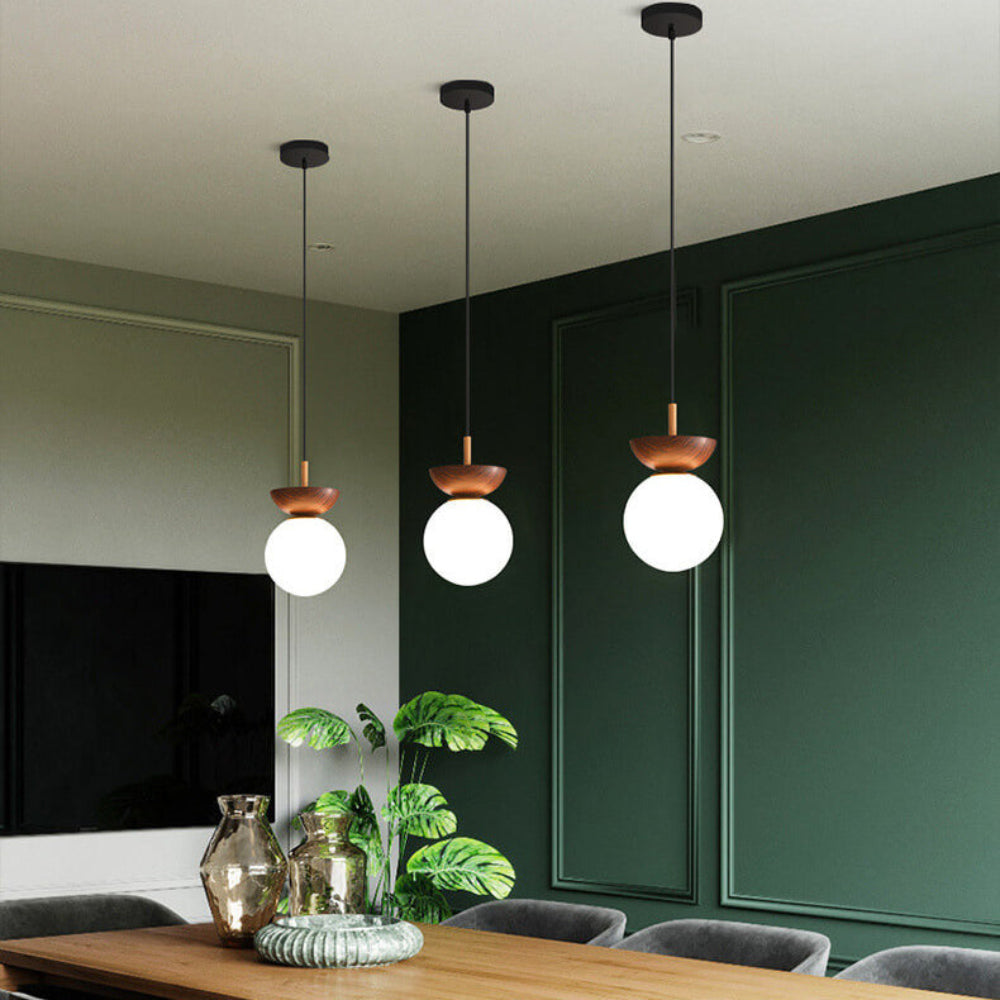 Japanese Style Flush Mount Ceiling Light Fixture with Soft Diffuser – Natural Wood Design for Indoor Use 17