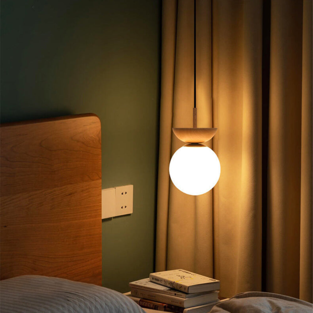 Japanese Style Flush Mount Ceiling Light Fixture with Soft Diffuser – Natural Wood Design for Indoor Use 20