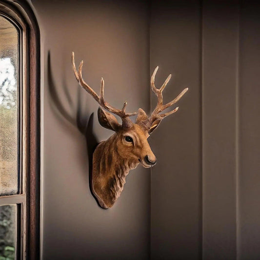 Handcrafted Deer Head Wall Decor – Modern Resin Art for Home Aesthetics 1