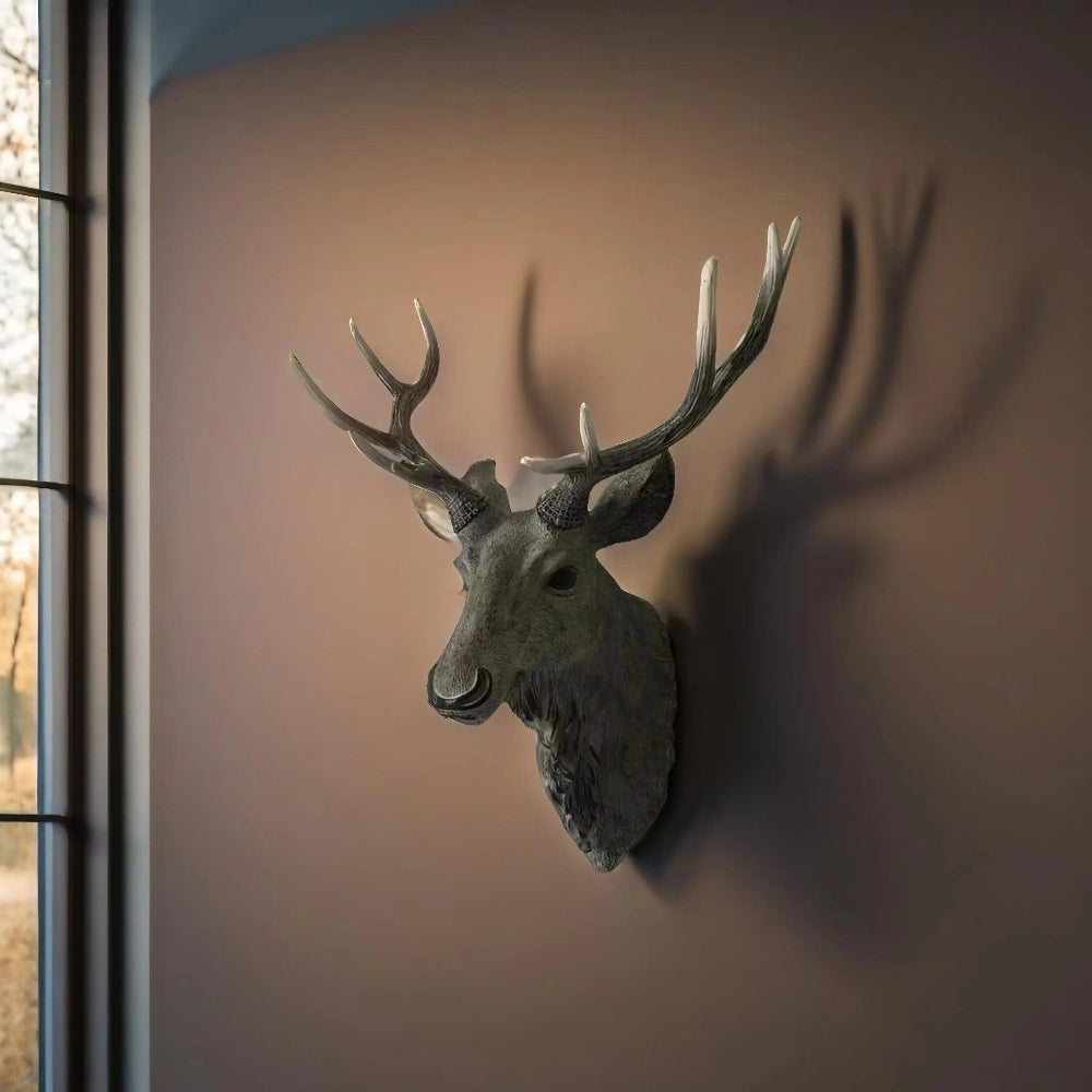Handcrafted Deer Head Wall Decor – Modern Resin Art for Home Aesthetics 2