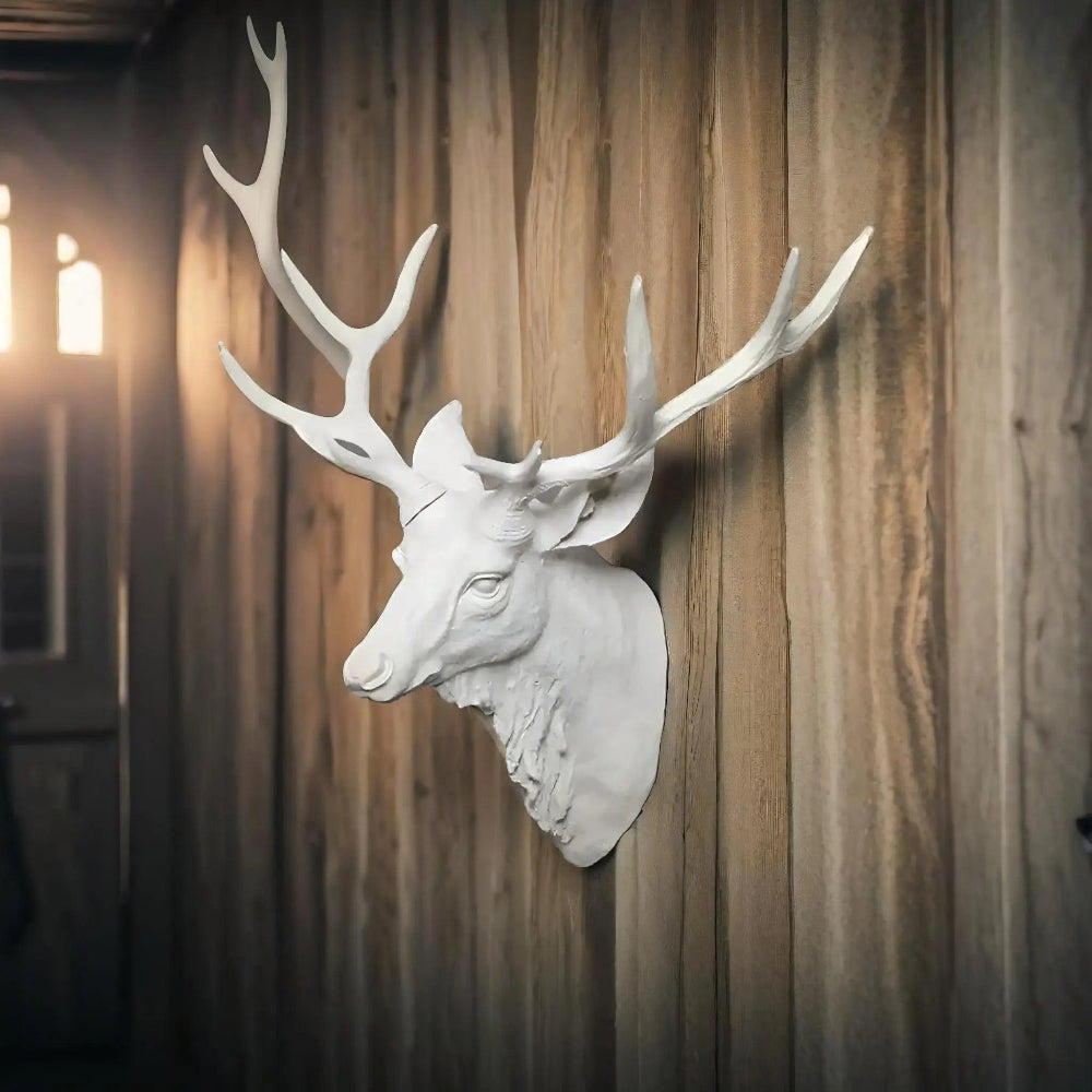 Handcrafted Deer Head Wall Decor – Modern Resin Art for Home Aesthetics 4