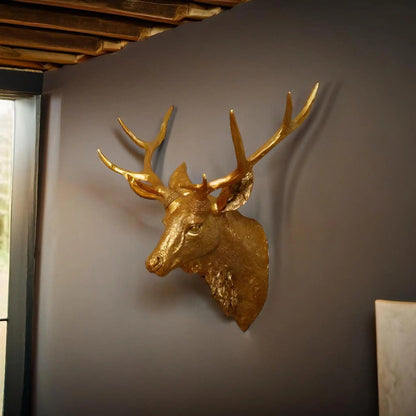 Handcrafted Deer Head Wall Decor – Modern Resin Art for Home Aesthetics 7