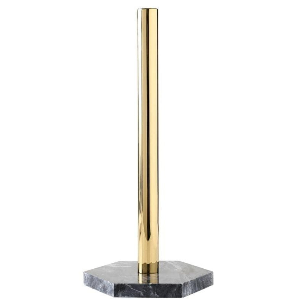 Elegant Metal and Marble Paper Towel Holder – Stylish Kitchen Accessory for Easy One-Handed Use 5
