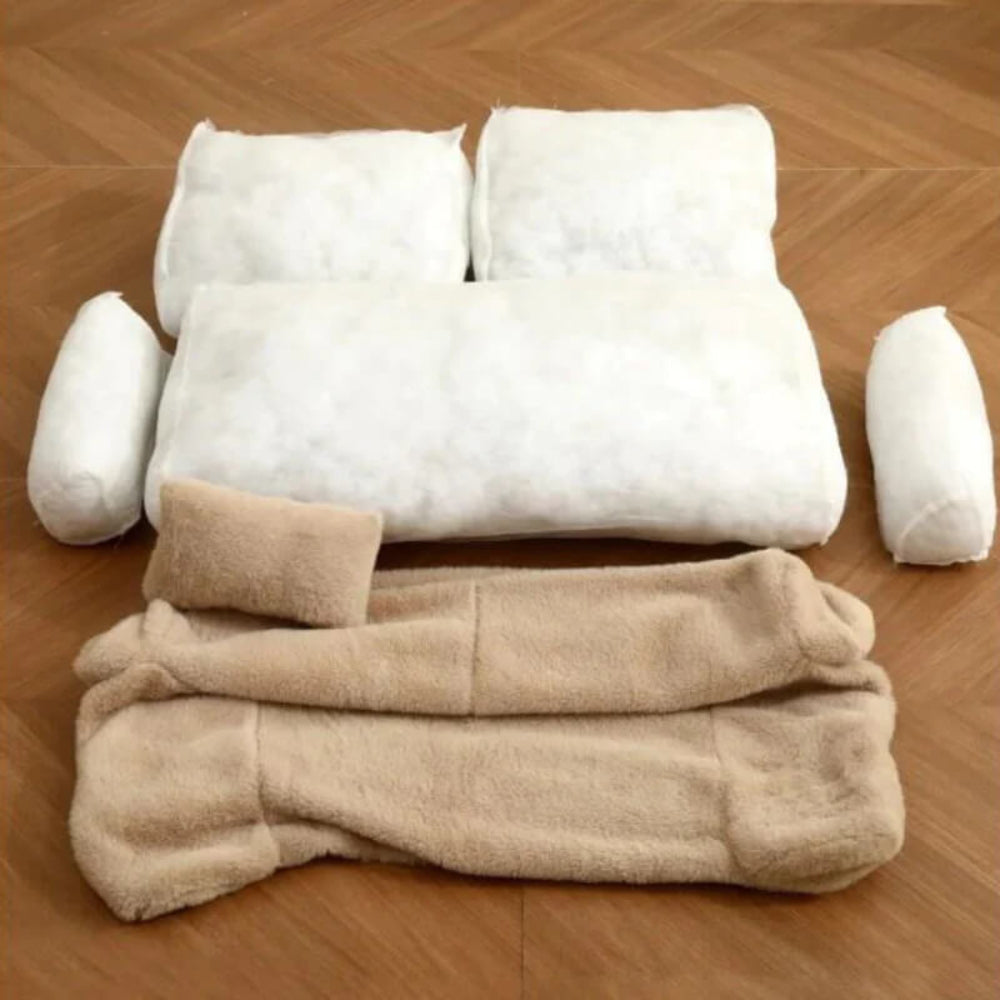 Orthopedic Pet Sofa with Removable Cover and Waterproof Base – Plush Comfort for Dogs and Cats 3