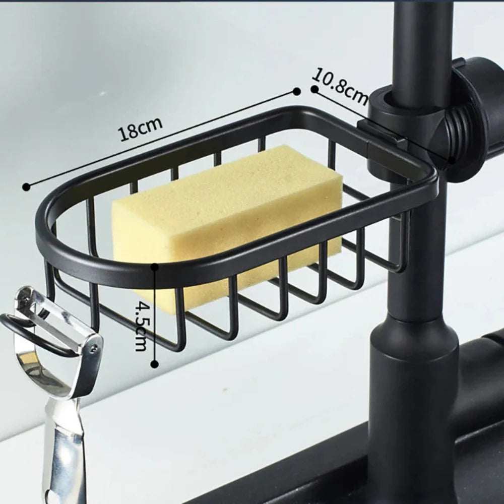 Adjustable Aluminum Shower and Sink Organizer – Versatile Bathroom and Kitchen Storage Solution 4