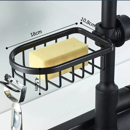 Adjustable Aluminum Shower and Sink Organizer – Versatile Bathroom and Kitchen Storage Solution 4