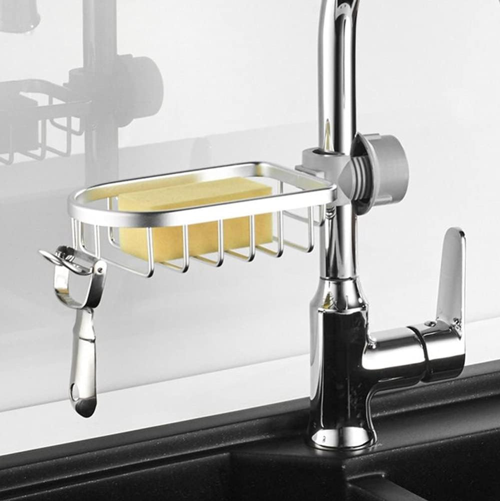 Adjustable Aluminum Shower and Sink Organizer – Versatile Bathroom and Kitchen Storage Solution 8