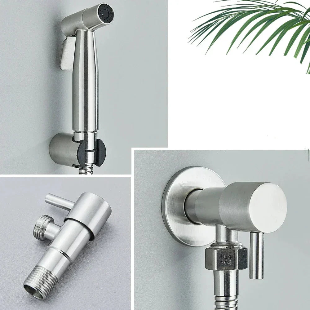 Hygienic Stainless Steel Bidet Sprayer for Clean Comfort – Easy Installation and Eco-Friendly Design 4