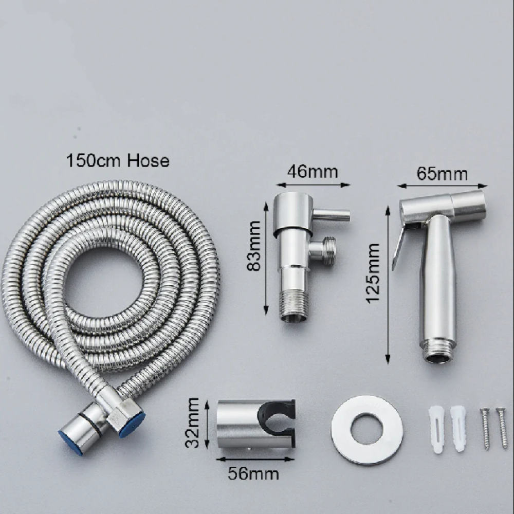 Hygienic Stainless Steel Bidet Sprayer for Clean Comfort – Easy Installation and Eco-Friendly Design 8