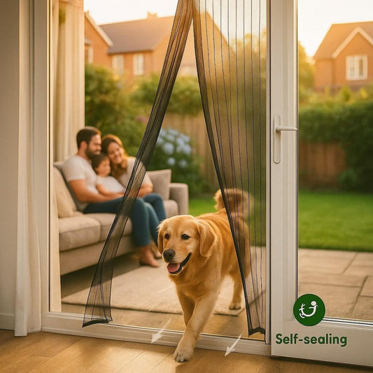Magnetic Insect Screen for Doors – Durable Mesh Barrier with Automatic Closure 1