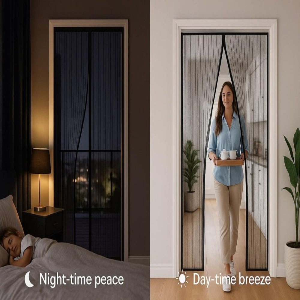 Magnetic Insect Screen for Doors – Durable Mesh Barrier with Automatic Closure 3