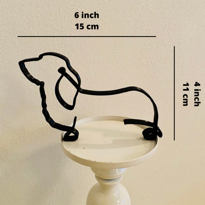 Modern Iron Dog and Cat Sculptures – Minimalist Metal Art for Home and Office Decor 13