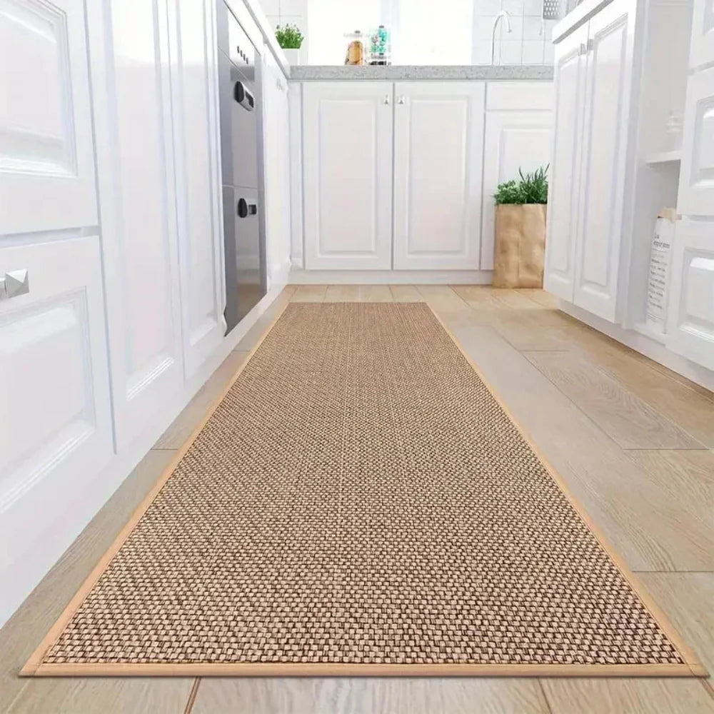 Natural Jute Bath Mat with Non-Slip Backing – Soft and Absorbent Indoor Bathroom Rug 2