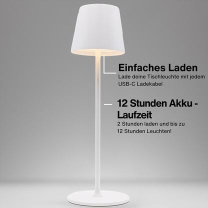 Wireless Table Lamp - Minimalist Portable LED Light with Touch Control and 12-Hour Battery Life 4